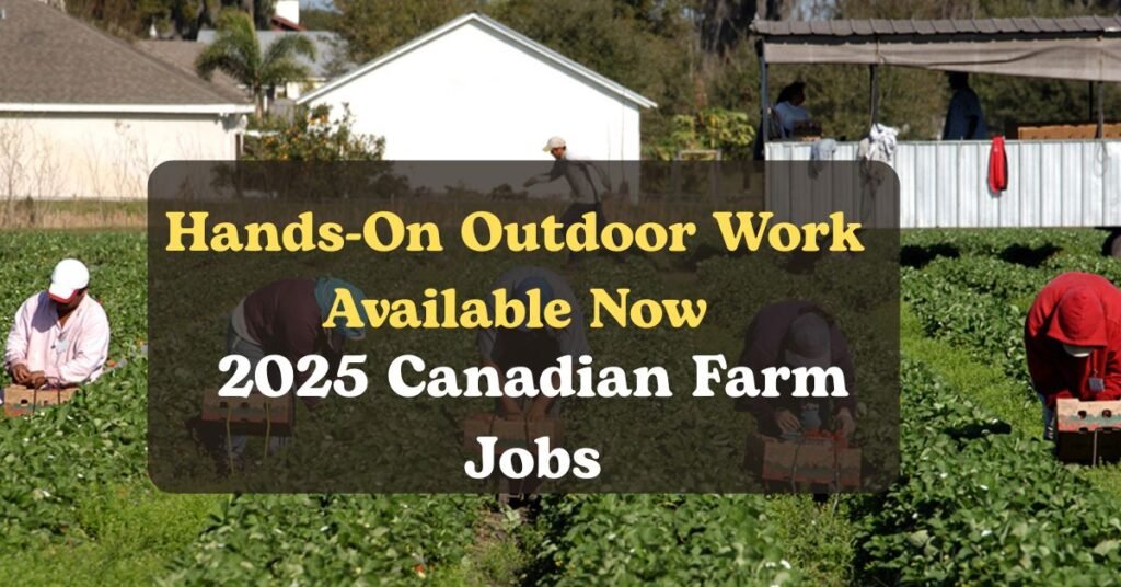 2025 Canadian Farm Jobs: Hands-On Outdoor Work Available Now