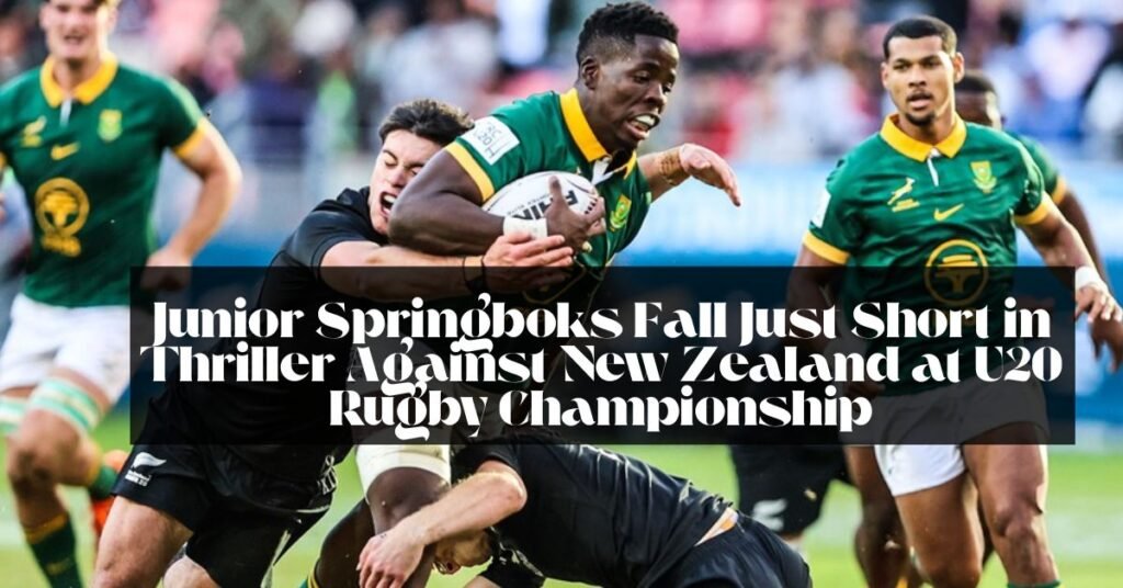 Junior Springboks Fall Just Short in Thriller Against New Zealand at U20 Rugby Championship
