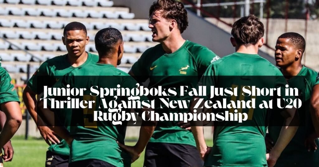 Junior Springboks Fall Just Short in Thriller Against New Zealand at U20 Rugby Championship