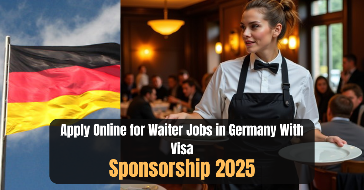 Apply Online for Waiter Jobs in Germany With Visa Sponsorship 2025